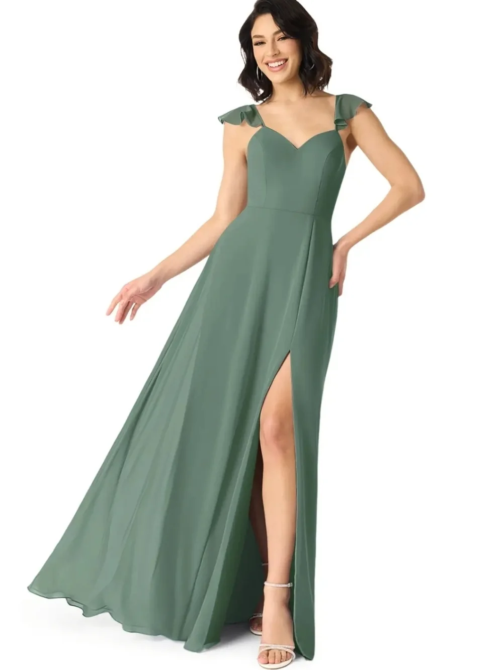 Azazie | Dresses | Azazie Eucalyptus Bridesmaid Dress Sleeveless Green Chiffon Everett Custom 2 | Poshmark Azazie | Dresses | Azazie Eucalyptus Bridesmaid Dress Sleeveless Green Chiffon Everett Custom 2 | Poshmark